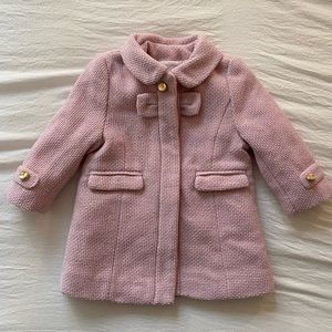 Pink Edgehill Collection girls peacoat